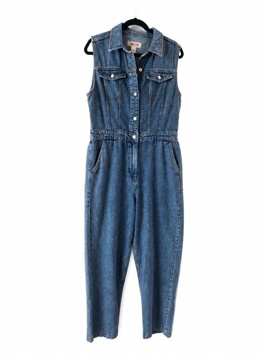 lonestar Denim - Women's Light Blue Denim Sleeveless Overalls